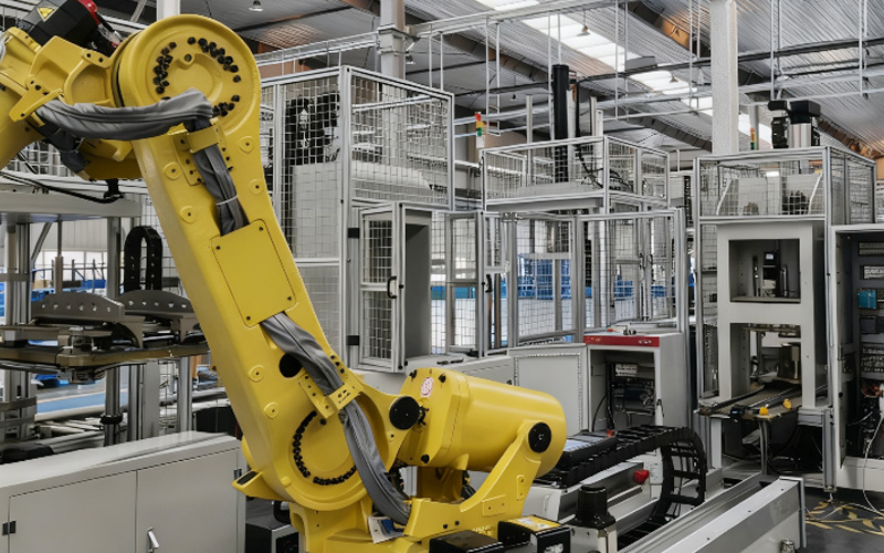 Small automated assembly line